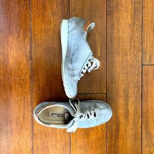 Pewter gold silver Paul Green trainers sneakers